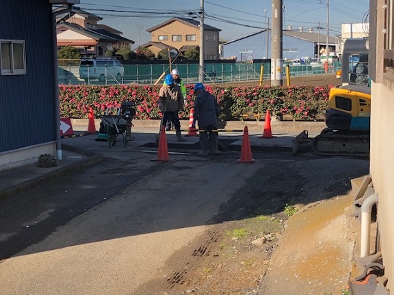 公共下水道工事 写真