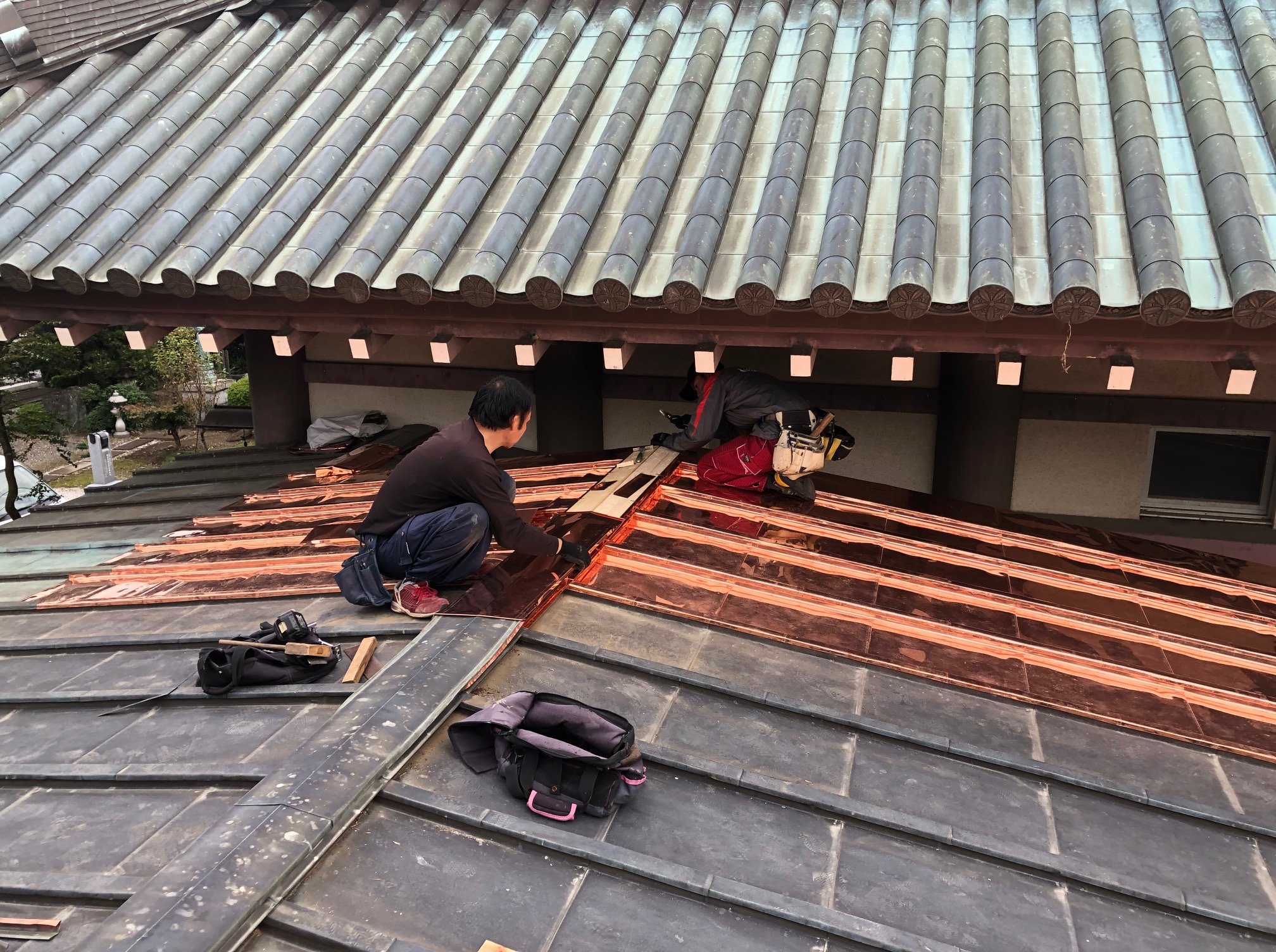 寺社仏閣　銅板本瓦棒葺き！ 写真